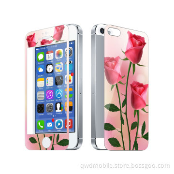 Cartoon Tempered Glass Screen Protector for iPhone 4 4s 5s Samsung